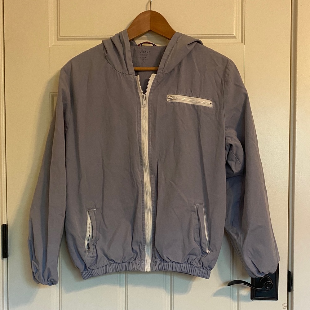 Brandy Melville J Galt Krissy jacket 100% Cotton Slate Blue
